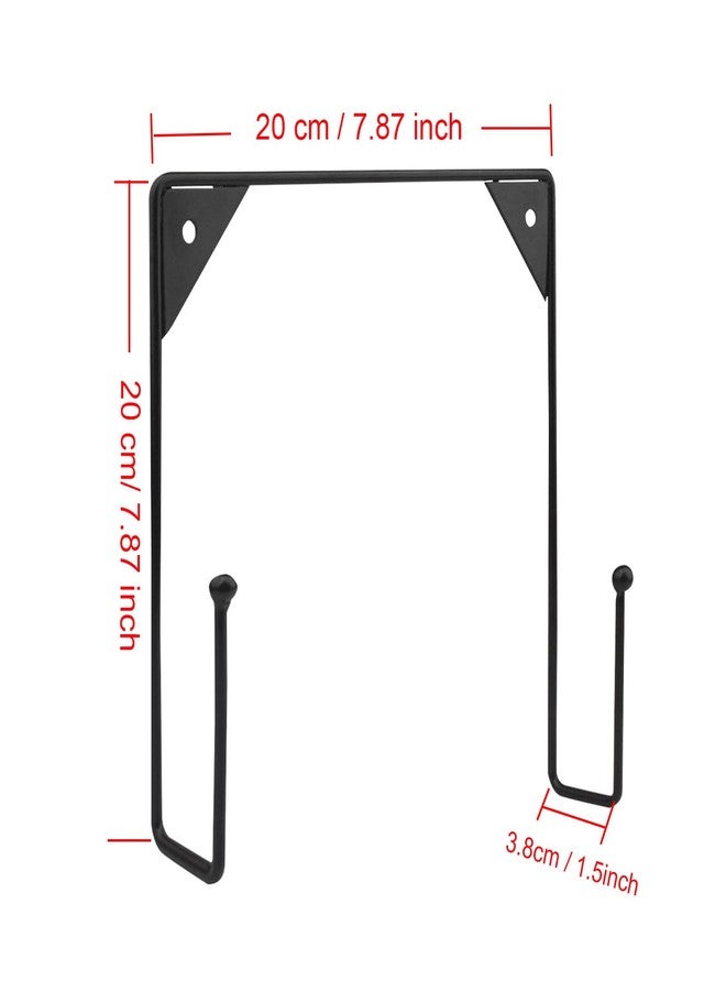 CUKE2BEET 7.87 inch Large Plate Stands for Display, Wall Mounted Plate Display Hanger, Picture Frame Stand Holders, Wall Display Picture Frame Stand for Decorative Plates, Arts (2 Pcs Black) - Image 2